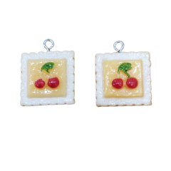 Pingente Divertido Biscoito Com Cereja (2unds) - comprar online