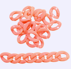 Elos Coloridos Pessego Escuro 17x23 mm (20 g) - comprar online