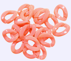 Elos Coloridos Pessego Escuro 17x23 mm (20 g)