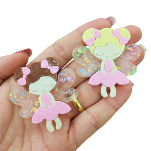 Aplique Fadinha Candy 5cm Acrilico (2unds)