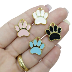 Pingente Metal Dourado Patinha Preto (2unds) na internet