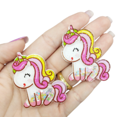 Aplique de Acrilico Unicornio Luxo Yama (2unds) - comprar online