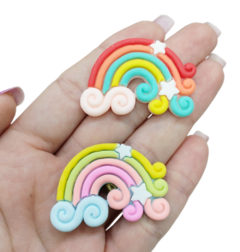 Aplique de Resina Arco Iris Nuvem Mix (5unds) na internet