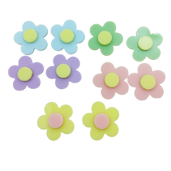 Aplique Acrilico Flores Candy color (10unds) na internet