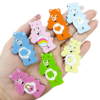 Kit apliques Acrilico Ursinhos Carinhosos ( 7 pcs)