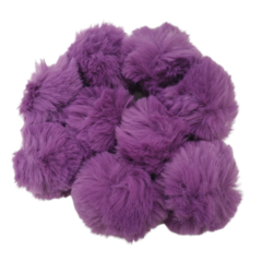 Pompom de Pelúcia 7cm Roxo (und)