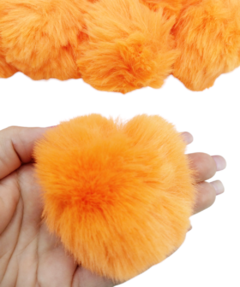 Pompom de Pelúcia 7cm Laranja Neon (und) - comprar online