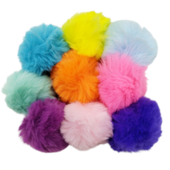 Pompom de Pelúcia 7cm Roxo (und) na internet