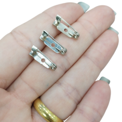 Base Alfinete Para Broche em Metal Niquel 15 mm (10unds) - comprar online