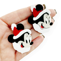 Aplique Minnie de Natal Acrilico 4 cm (2 unds)