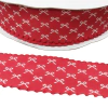 Fita Dupla Face Vermelho com Laçinhos 38mm (1metro)