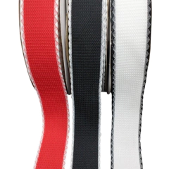 Fita Tricozinho com Borda Desenhada Branco 38mm (Metro) - comprar online