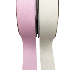 Fita Veludo Cotele com Brilho Branco 38mm (1 metro) - comprar online