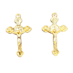 Crucifixo dourado Pequeno 8480 (2 un) - comprar online