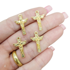 Crucifixo Dourado Pequeno 8481 (4 pcs)