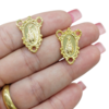 Entremeio de terço Dourado Nossa Senhora Aparecida 8484 (par)