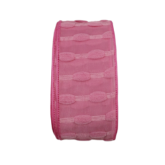 Fita de Organza com Pompom 38mm (2mts) - Dita Bijuterias