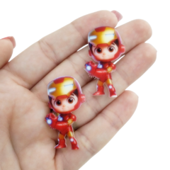 Aplique Homem de Ferro Baby Acrilico 4cm (PAR) - comprar online