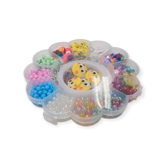 Kit miçangas infantil flor na internet
