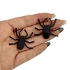 Aplique de Aranha Preta Acrílico (2 und)