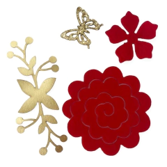 kit arranjo floral natal