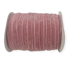 fita lurex rosa glitter