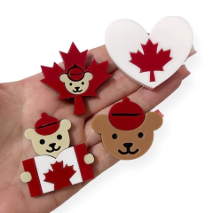 aplique maple bear acrilico