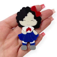 aplique menina escolar acrilico