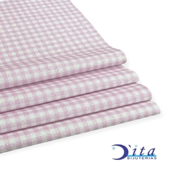 Lonita Glitter Xadrez Rosa (25 x40)