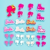 Kit de apliques Barbie Acrilico (30 pcs)
