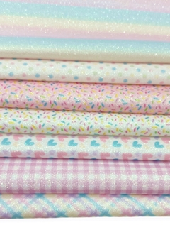 Kit Lonita Glitter Candy Color 25cm x 40cm (7 pcs) - comprar online