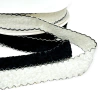 Kit Fita Tweed Branco e Preto 38mm ( 2 metros)
