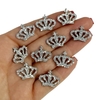Recorte Coroa EVA Glitter Prata (10 und)