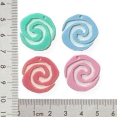 Pingente Onda da Moana Acrílico 2,5 cm (8 unds) - comprar online