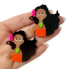 Aplique Moana Jovem Acrílico 4 cm (2 unds)
