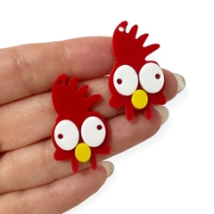 Pingente Frango da Moana Acrílico 3,5 cm (2 unds)