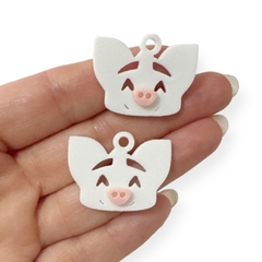 Pingente Porquinho da Moana Acrílico 2,5 cm (2 unds)