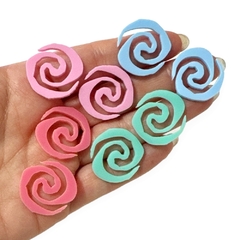 Aplique Onda da Moana Acrílico 2,5 cm (8 unds)