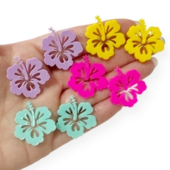 Aplique Flor da Moana Acrílico 2,5 cm (8 unds)
