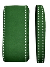 Fita gorgurão pespontada verde