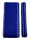 Fita gorgurão pespontada azul royal