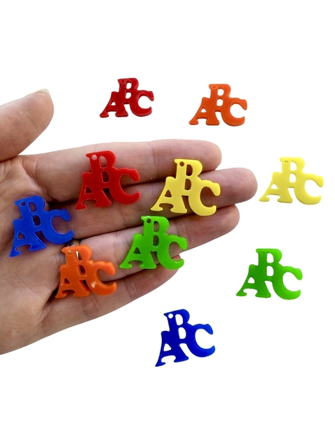 Kit de Pingente ABC escolar acrilico (10 unds) - comprar online