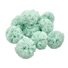 pompom malha verde bebe