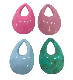 Pingente de Resina Gota Rosa (1und) na internet