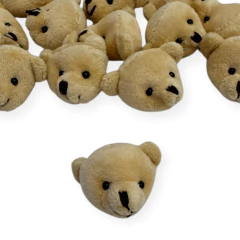 aplique cabeça de urso de pelucia