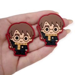Aplique Harry Potter emborrachado (2 unds)