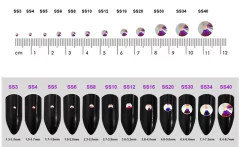 STRASS REDONDO BASE RETA SS4 (100 UN) - comprar online