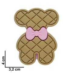 Aplique Urso Bege Chique emborrachado (2 unds) - comprar online