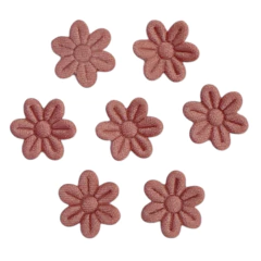 aplique flor prensada