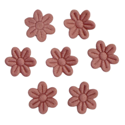 aplique flor prensada